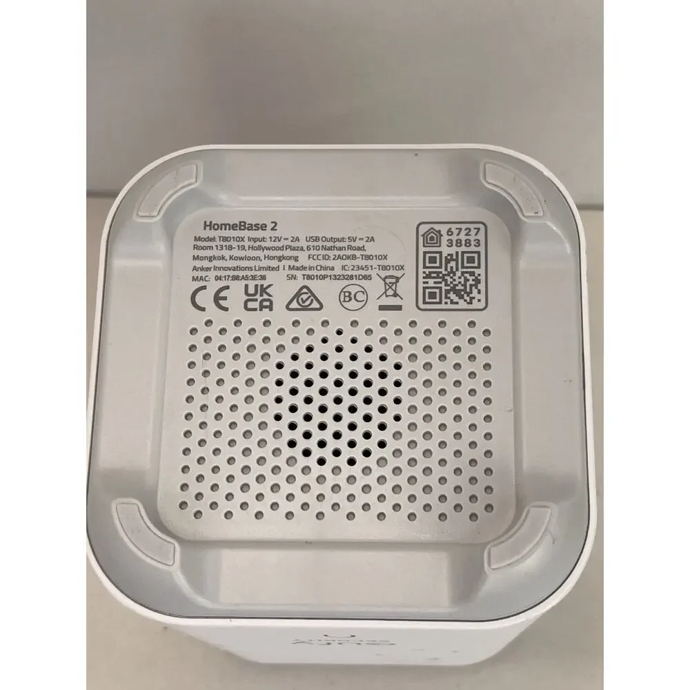 eufy HomeBase 2 T8010X Hub with USB Dongle, Power Supply & Network Cable – Used